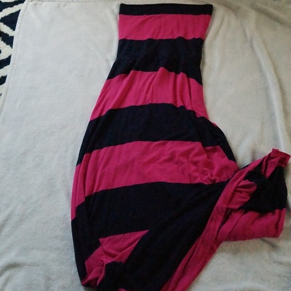 Pink and navy maxi